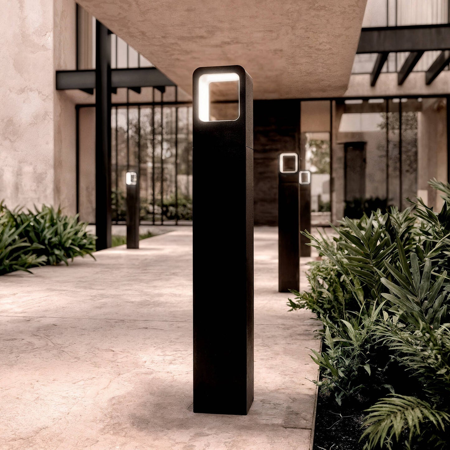 Baliza Exterior LED 6W Superficie Pie 80cm Emerita