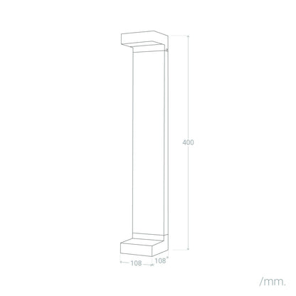 Baliza Exterior LED 7W Superficie Pie 40cm Cascade