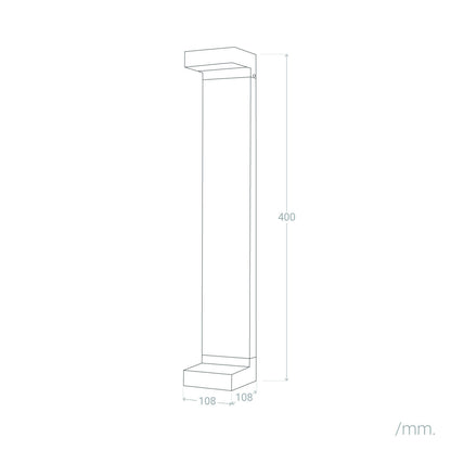 Baliza Exterior LED 7W Superficie Pie 40cm Cascade