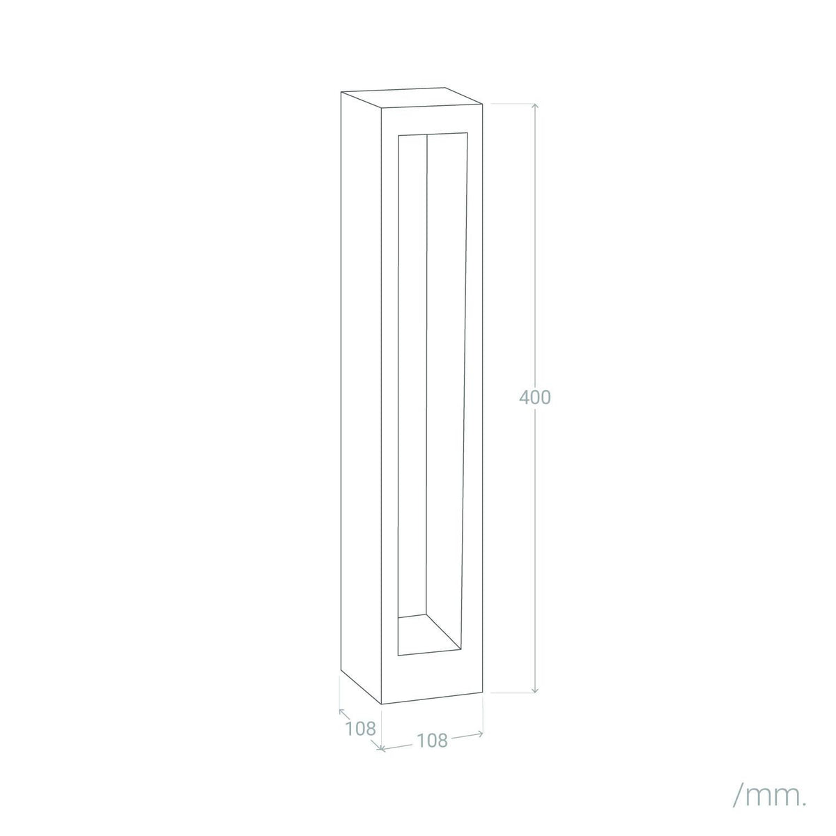 Baliza Exterior LED 7W Superficie Pie 40cm Nadir
