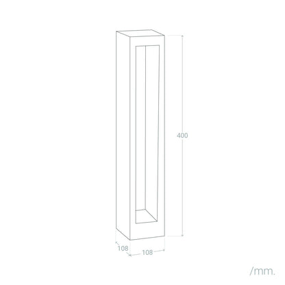 Baliza Exterior LED 7W Superficie Pie 40cm Nadir
