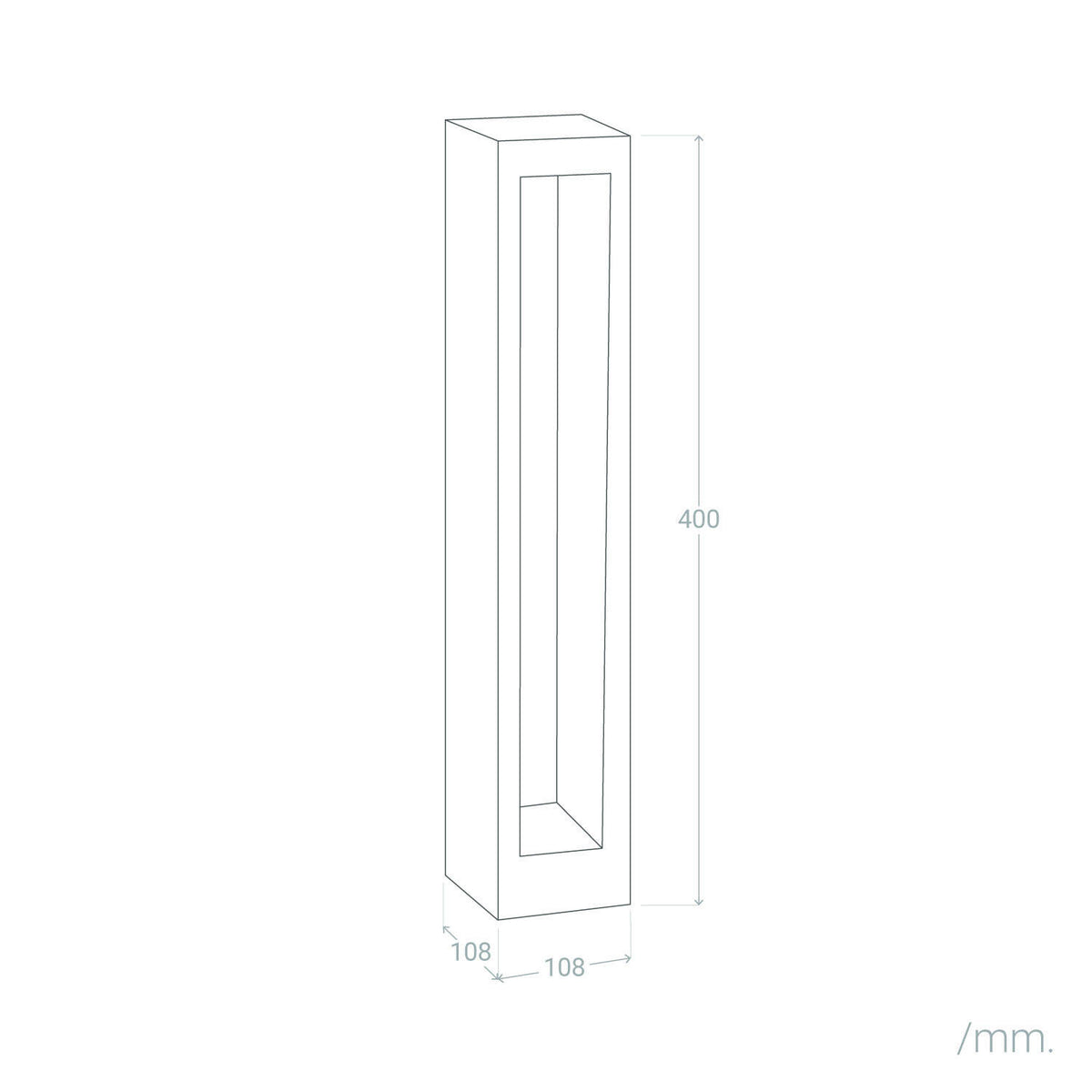 Baliza Exterior LED 7W Superficie Pie 40cm Nadir