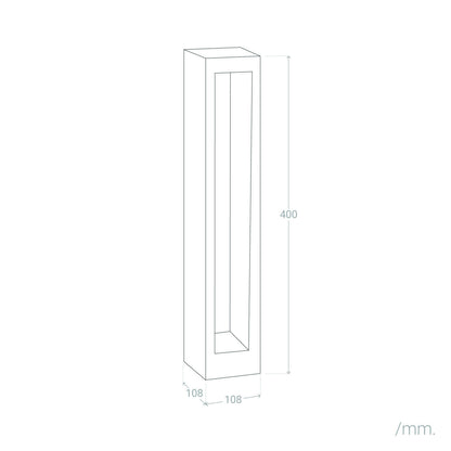 Baliza Exterior LED 7W Superficie Pie 40cm Nadir