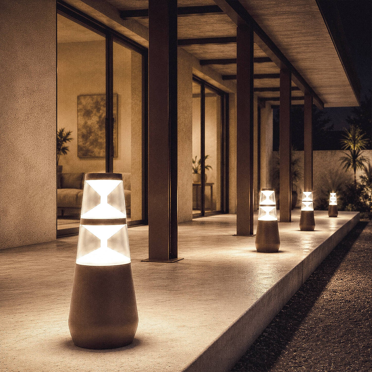 Baliza Exterior LED 8W Superficie Pie 38cm Double-Danko