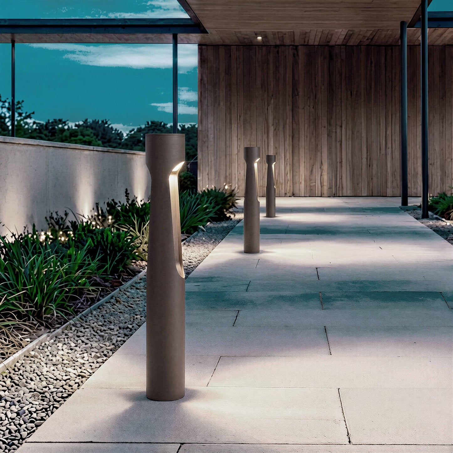 Baliza Exterior LED 8W Superficie Pie 60cm Dago