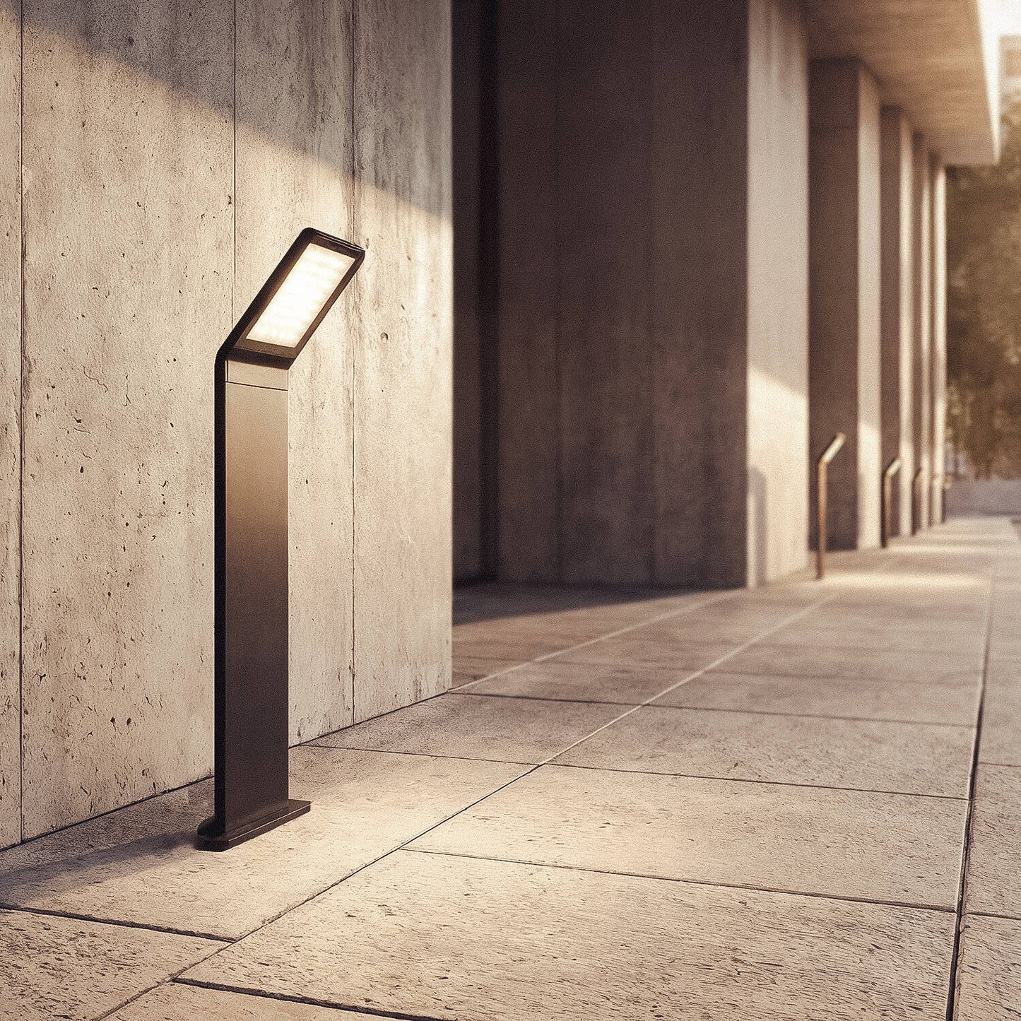 Baliza Exterior LED 9.5W Superficie Pie 50cm Aluminio Legacy