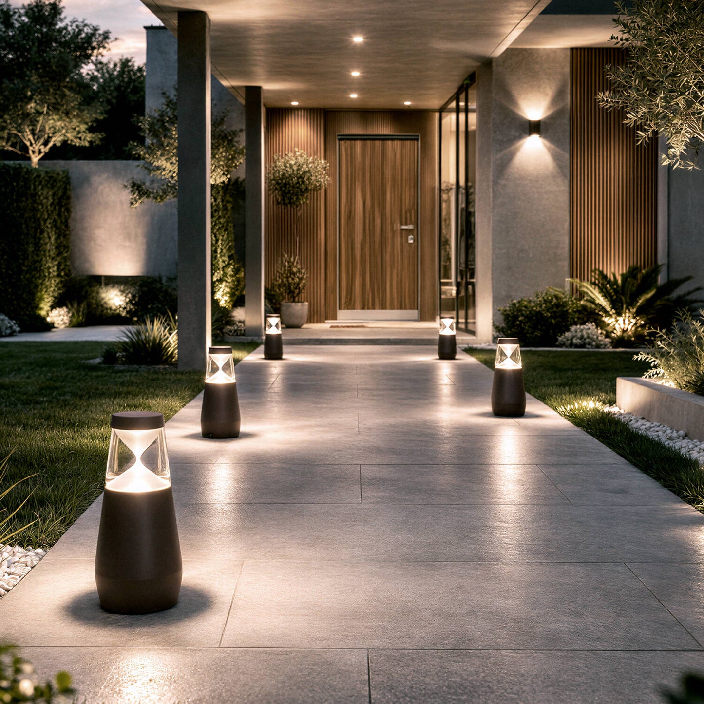 Baliza Exterior LED 9W Superficie Pie 30cm Danko