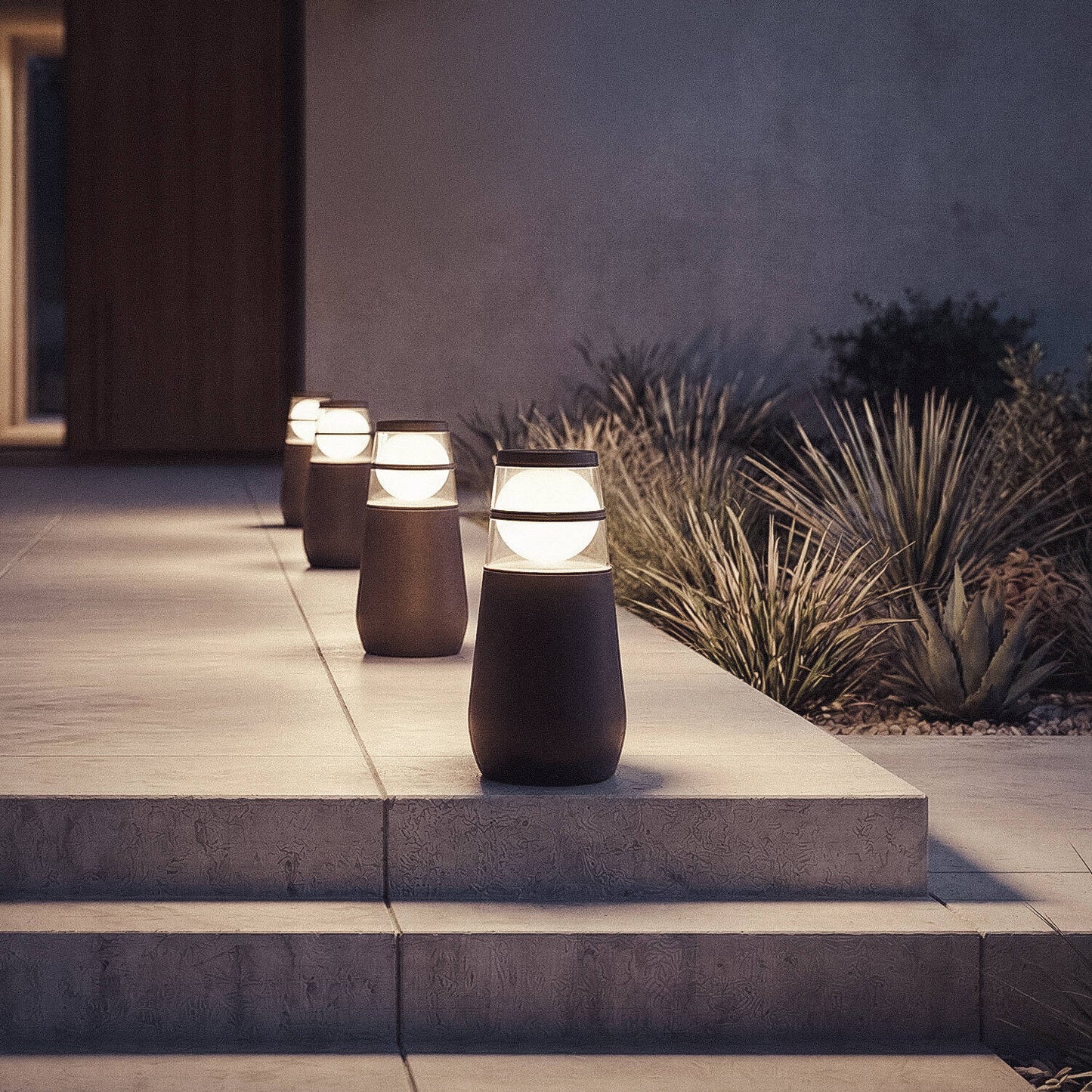 Baliza Exterior LED 9W Superficie Pie 30cm Dareh