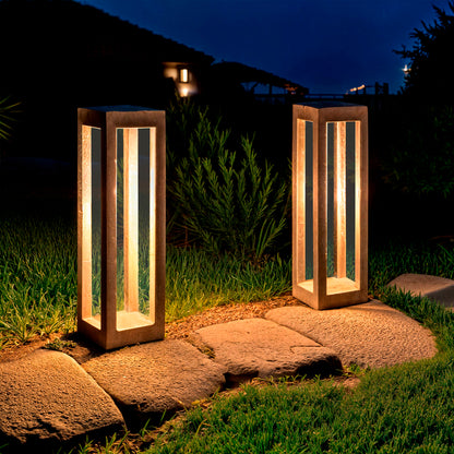 Baliza Exterior LED Regulable 6W Cemento Blynte 70 cm
