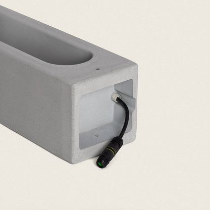 Baliza Exterior LED Regulable 6W Cemento Sylexa 70 cm