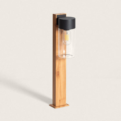 Baliza Exterior Superficie Pie 50cm Acero Inoxidable y Cristal Isoba