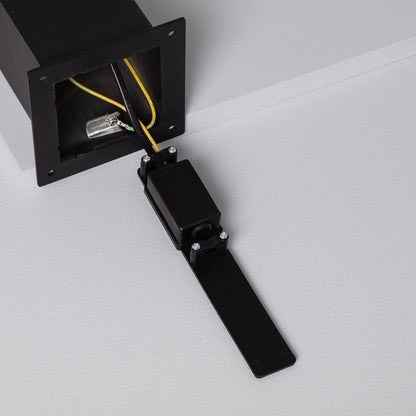 Baliza Exterior Superficie Pie 74cm Augusta Negra