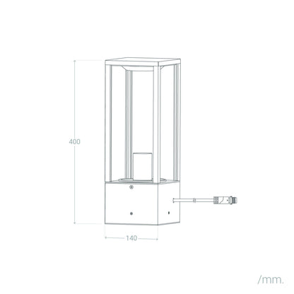 Baliza Exterior Superficie Pie Bayal EasyFit 12V