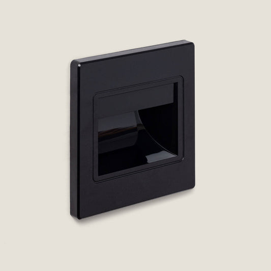 Baliza LED 1.5W Empotrable Pared Negro Randy