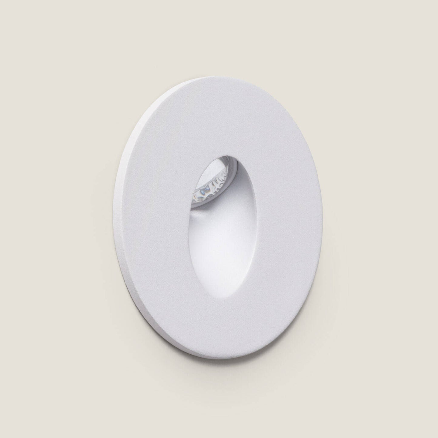 Baliza LED Empotrable Pared Circular Aluminio Adam