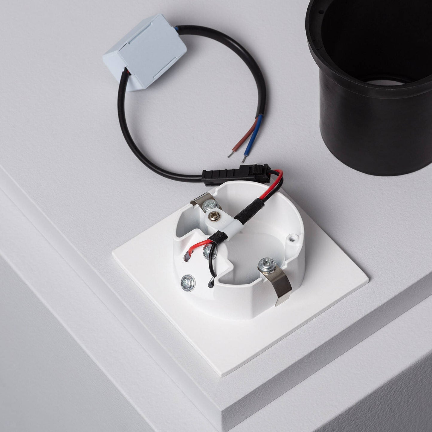 Baliza LED Empotrable Pared Cuadrado Aluminio Adam