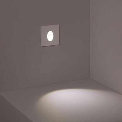 Baliza LED Empotrable Pared Cuadrado Aluminio Adam