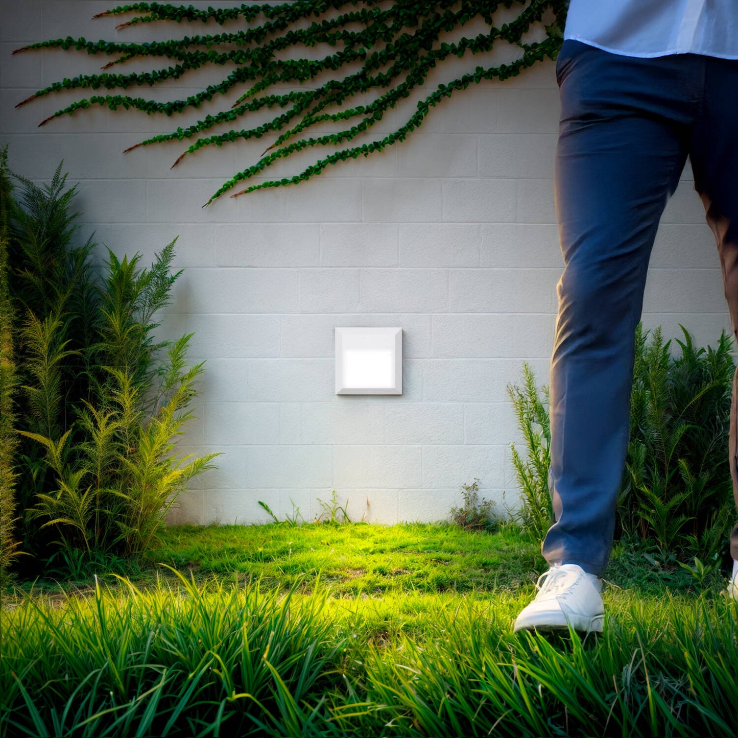 Baliza Exterior LED Superficie Pared Cuadrado Edulis