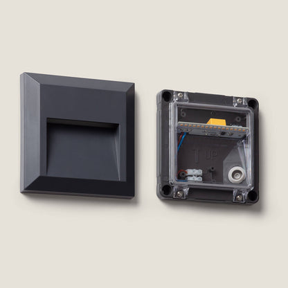 Baliza Exterior LED Superficie Pared Cuadrado Edulis