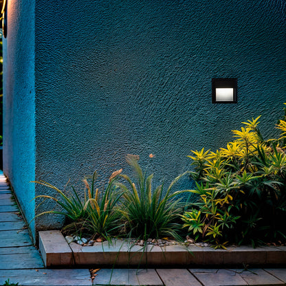 Baliza Exterior LED Superficie Pared Cuadrado Edulis