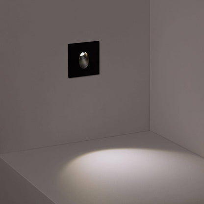 Baliza LED Empotrable Pared Cuadrado Aluminio Adam