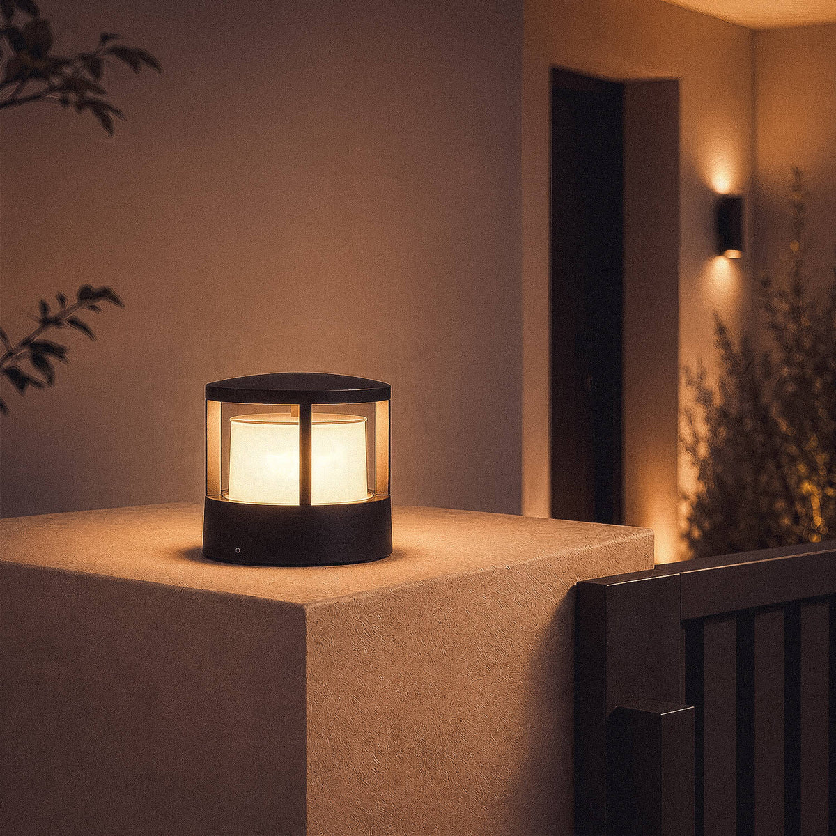 Baliza Sobremuro Exterior LED 5W Aluminio 11cm Obis