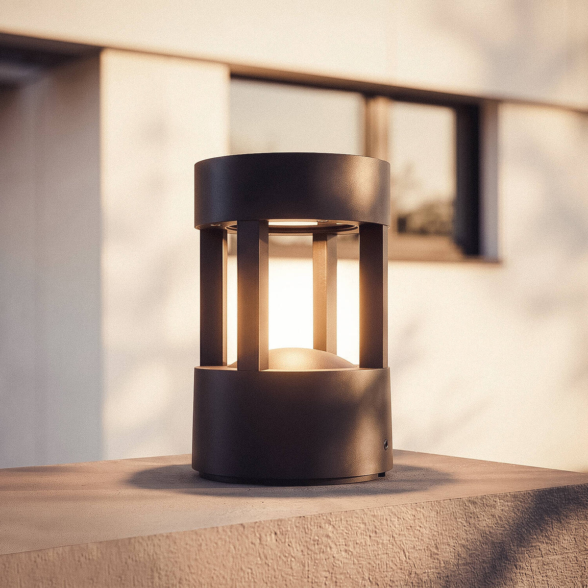 Baliza Sobremuro Exterior LED 7W Aluminio 14cm Mokka
