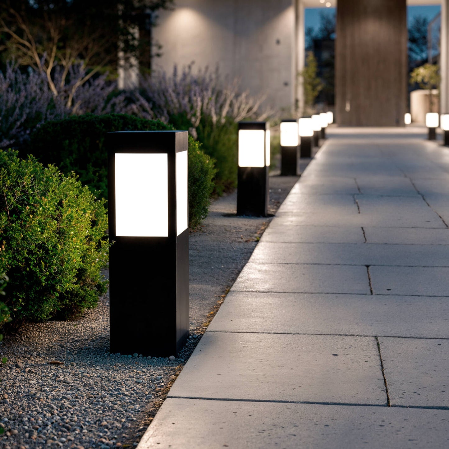 Baliza Solar Exterior LED Superficie Pie 40cm con Detector de Movimiento Kenya