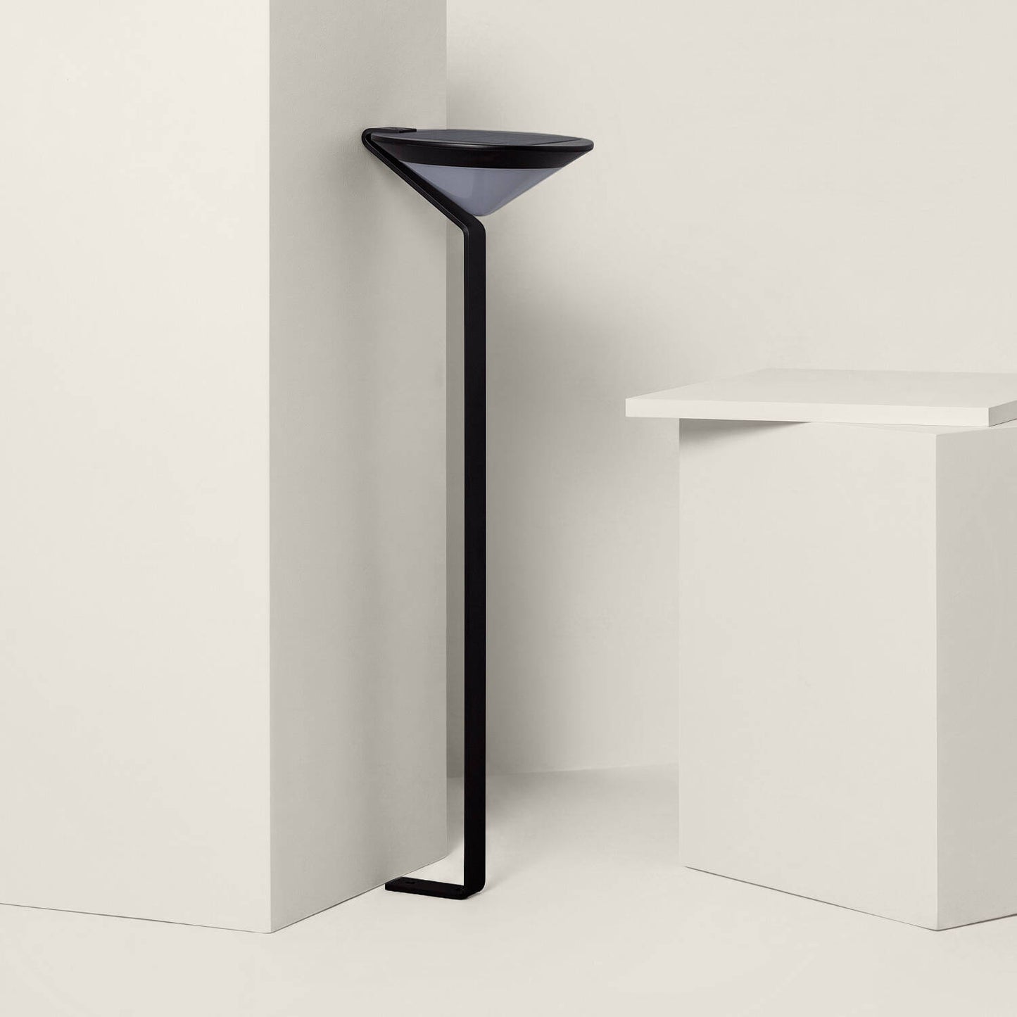 Baliza Solar Exterior LED Superficie Pie 80cm con Detector de Movimiento Yuma Big