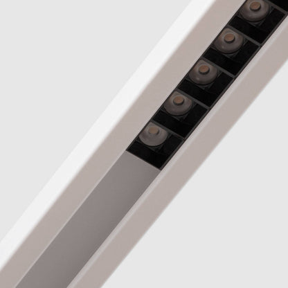 Lámpara Colgante Lineal LED 42W Aluminio Blanco Seleccionable Iluminación Doble Cara Funky Chaka