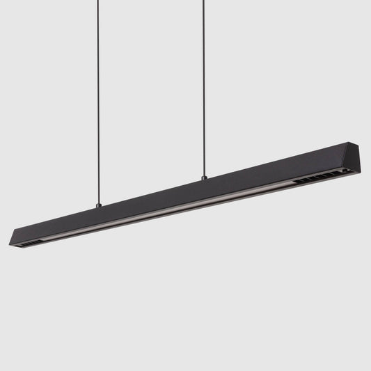 Lámpara Colgante Lineal LED 42W Aluminio Blanco Seleccionable Iluminación Doble Cara Funky Chaka