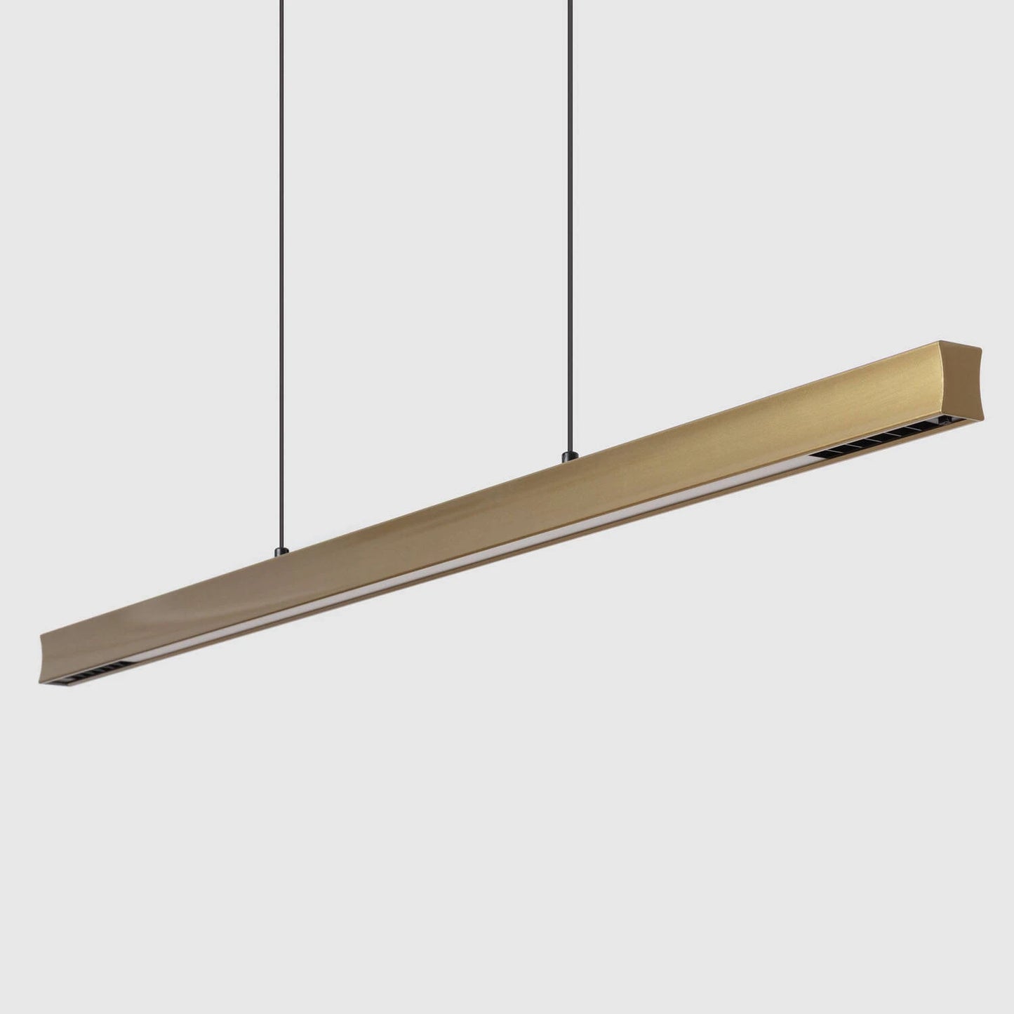 Lámpara Colgante Lineal LED 42W Aluminio Blanco Seleccionable Iluminación Doble Cara Funky Chic