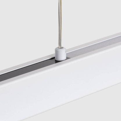 Lámpara Colgante Lineal LED 42W Aluminio Blanco Seleccionable Iluminación Doble Cara Funky Chic