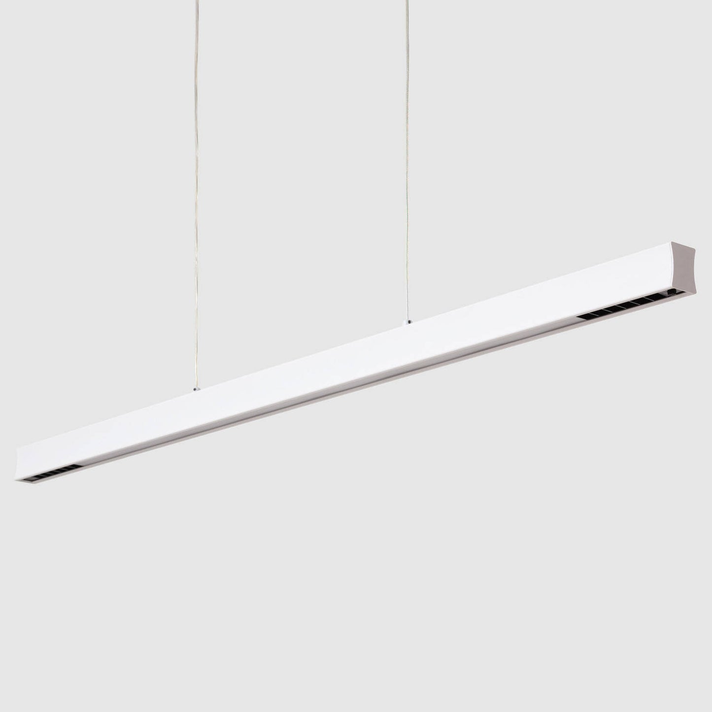 Lámpara Colgante Lineal LED 42W Aluminio Blanco Seleccionable Iluminación Doble Cara Funky Chic