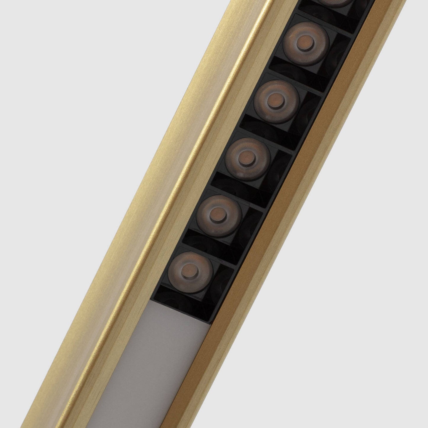 Lámpara Colgante Lineal LED 42W Aluminio Blanco Seleccionable Iluminación Doble Cara Funky Chic