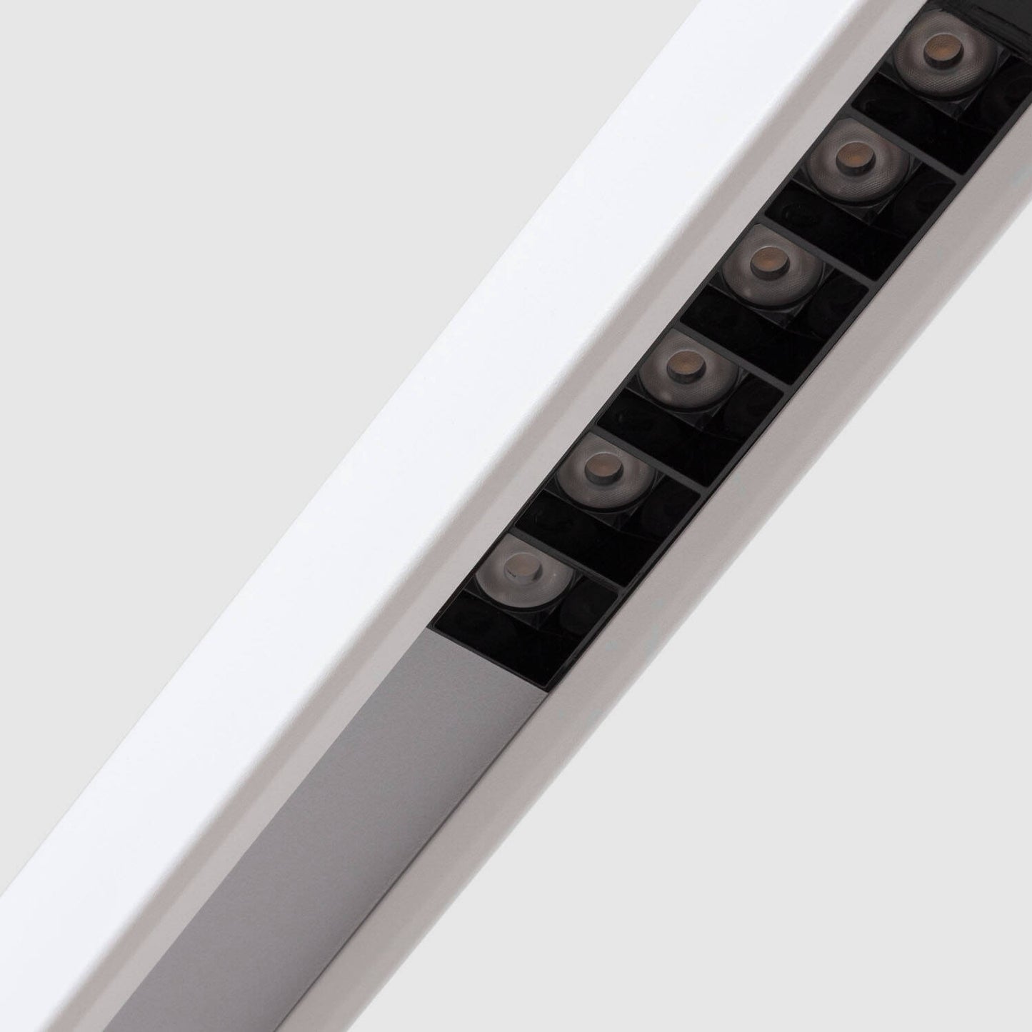 Lámpara Colgante Lineal LED 42W Aluminio Blanco Seleccionable Iluminación Doble Cara Funky Chic