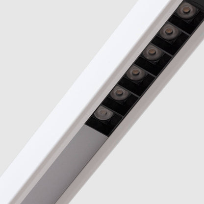 Lámpara Colgante Lineal LED 42W Aluminio Blanco Seleccionable Iluminación Doble Cara Funky Chic