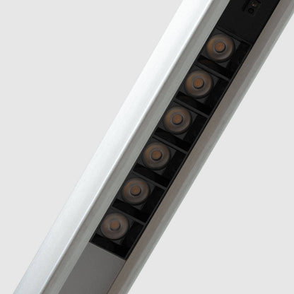 Lámpara Colgante Lineal LED 42W Aluminio Blanco Seleccionable Iluminación Doble Cara Funky Chic
