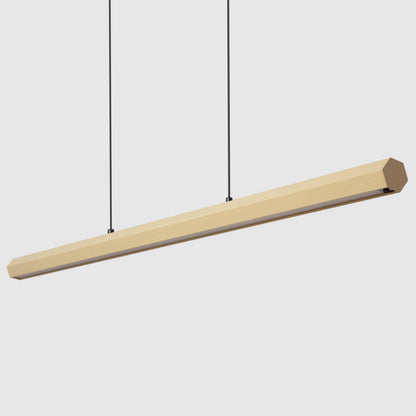 Lámpara Colgante Lineal LED 42W Aluminio Blanco Seleccionable Iluminación Doble Cara Funky Kool