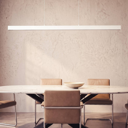 Lámpara Colgante Lineal LED 42W Aluminio Blanco Seleccionable Iluminación Doble Cara Funky Zapp