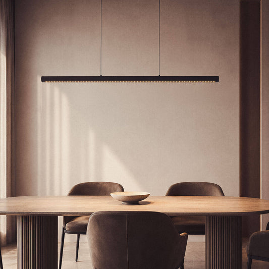 Lámpara Colgante Lineal LED 42W Aluminio Blanco Seleccionable Iluminación Doble Cara Funky Zapp