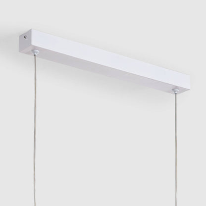 Lámpara Colgante Lineal LED 42W Aluminio Blanco Seleccionable Iluminación Doble Cara Funky Zapp