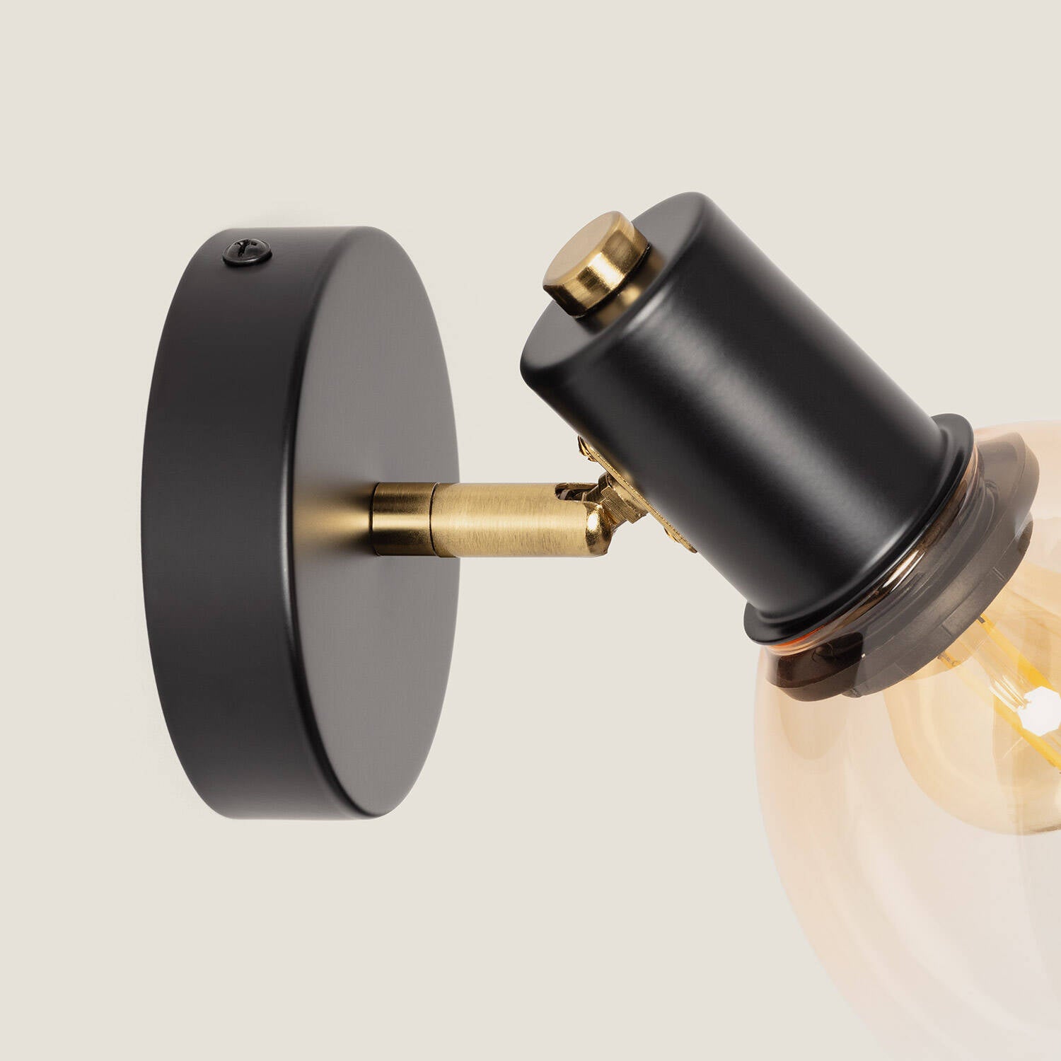 Aplique de Pared Metal y Cristal Abiel