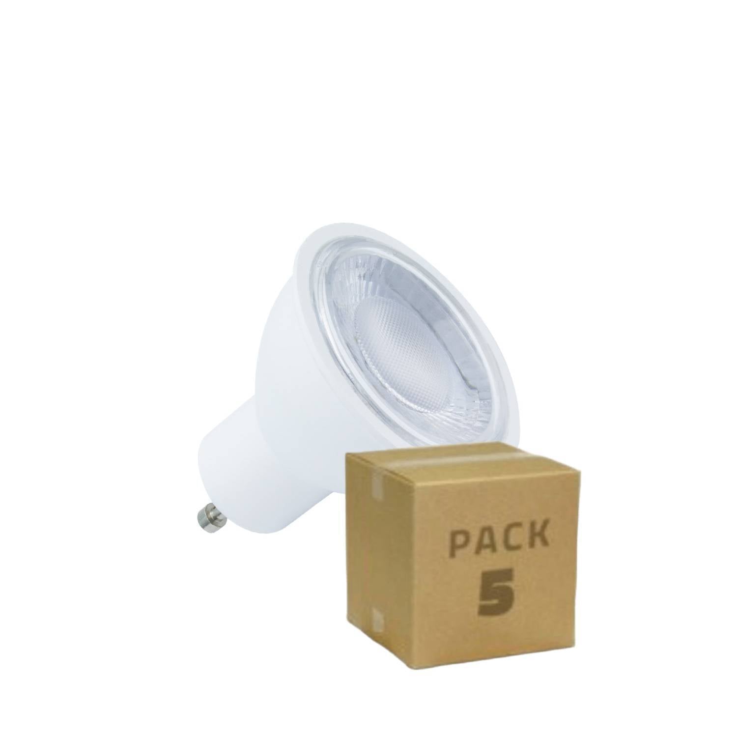 Pack 5 Bombillas Regulable LED GU10 5W 430 lm 100º