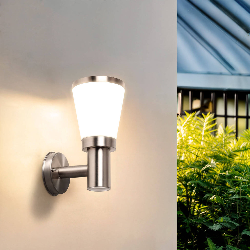Aplique de Pared Exterior Acero Inoxidable Idun