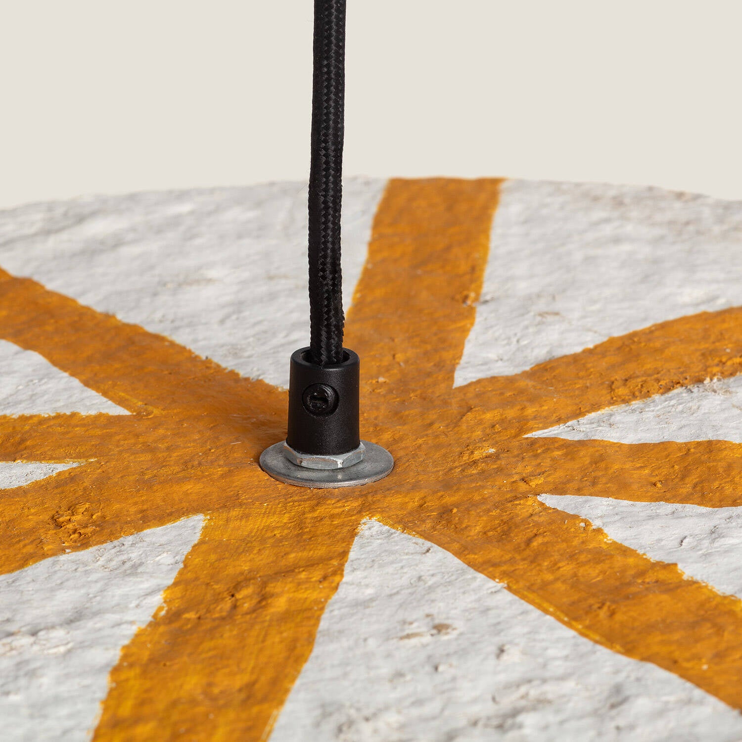 Lámpara Colgante Papel Maché Afrah Round