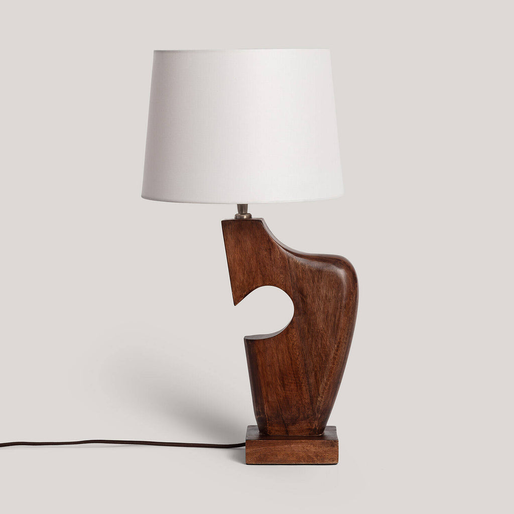 Lámpara de Mesa Madera Hunar IV ILUZZIA