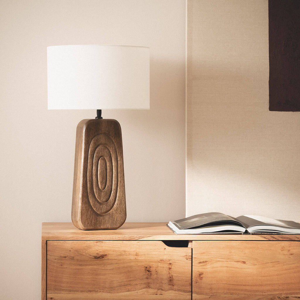 Lámpara de Mesa Madera Ishana ILUZZIA