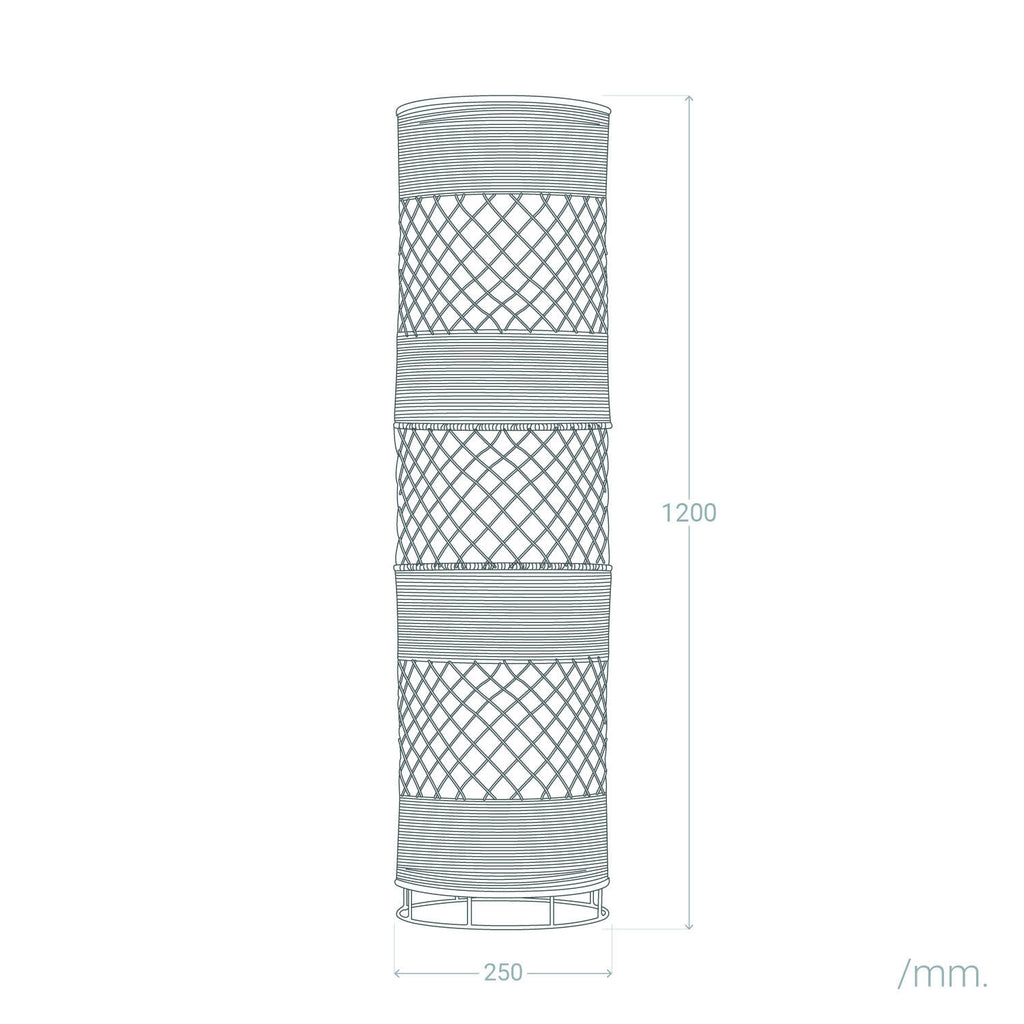 Lámpara de Pie Ratán Rubra