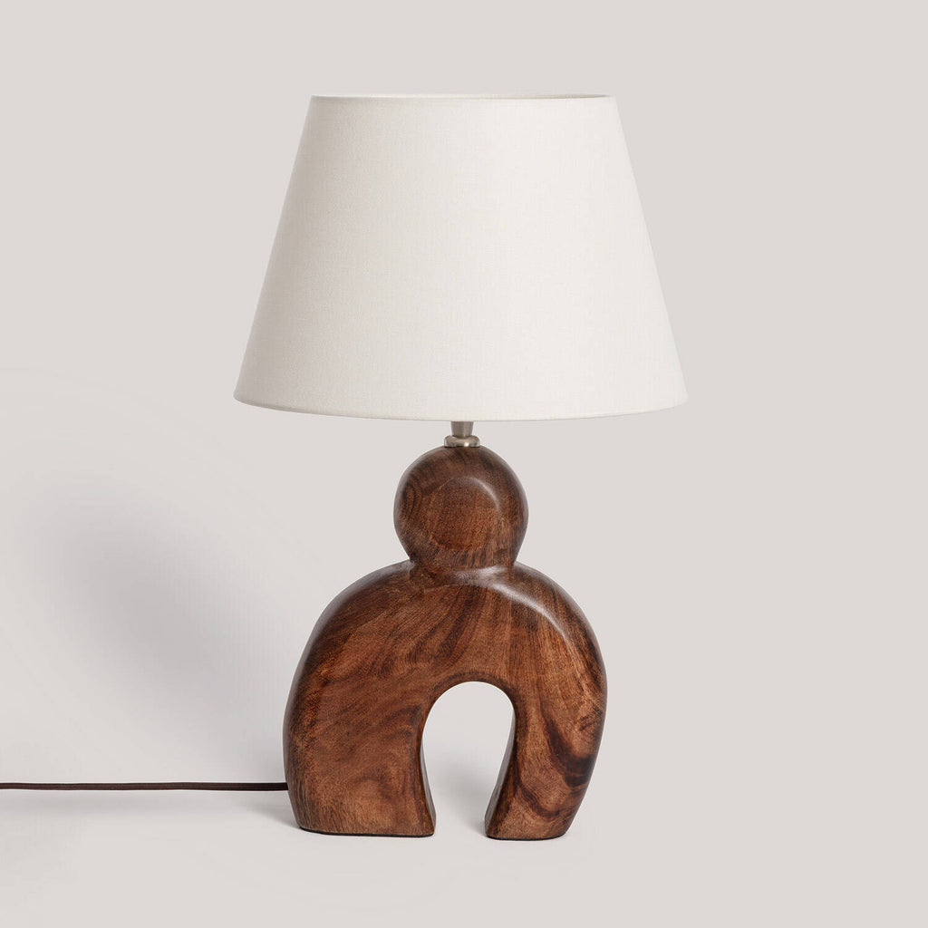 Lámpara de Mesa Madera Hunar II ILUZZIA